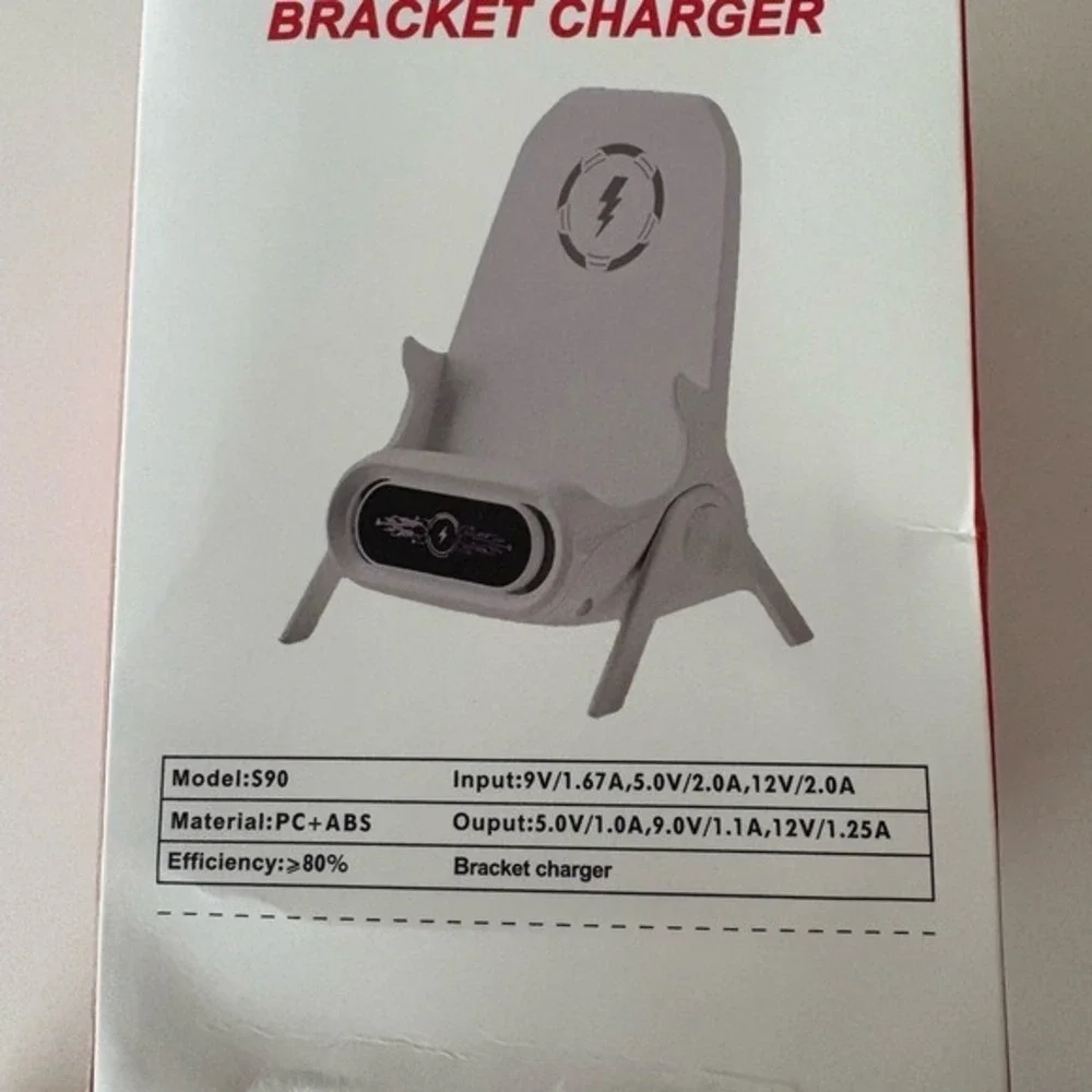 S90 Wireless Charging Stand for iPhone Samsung‎ AirPods Qi Devices Magnetic Tips